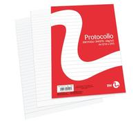BM BeMore - Carta Protocollo A4 - 0100190 - Rigatura 1R - Righe senza Margini - Carta 60 g/mq - Blister da 200 Fogli - Ideale per Scuola e Ufficio