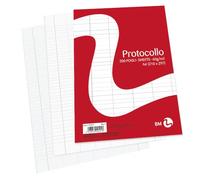 BM BeMore - Carta Protocollo A4, 0109291 - Rigatura A - Righe con Margini Ideali per la 1° e 2° Elementare - Carta 60 g/mq - Blister da 200 Fogli da Protocollo