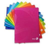 BM BeMore - Centus 0101032 - Quaderno Formato A4 - Rigatura 5mm - Quadretti 5mm Senza Margini per Elementari e Medie - Carta 100 g/mq - Colori Assortiti - Confezione 12 Pezzi