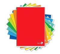 Bm - BeMore - Color Basic 0110603 - Quaderno Formato A4 (21Cm X 29,7Cm) - Rigatura 5Mm - Quadretti 5 Mm Senza Margini Per Elementari E Medie- Carta 80G/Mq - Colori Assortiti - Confezione Da 10 Pezzi