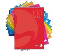 Bm - BeMore - Educentus 0122453 - Quaderno Didattico Formato A4 Per Disgrafia - Rigatura A - Righe Colorate Con Margini Evidenziati - Carta Da 100G/Mq - Colori Assortiti - Confezione 10 Pezzi