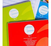 Bm - BeMore - Educentus 0122456 - Quaderno Didattico Formato A4 Per Disgrafia - Rigatura 10Mm - Quadretti 1Cm - Carta Da 100G/Mq - Colori Assortiti - Confezione 10 Pezzi