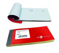 BM BeMore - Mod 12/10, 0102188 - Blocco Numerato da 1-100 - Formato 13cm x 6cm - Confezione da 10 Blocchetti Colorati - Eventi, Feste, Fiere, Lotterie e Sorteggi, Colori Assortiti