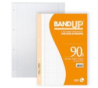 BM - 0105496 - Ricambi BandUp forati rinforzati - A4 - 5mm c-margine - 40 fogli - 90gr - BM - 64424 - Conf. da 1 Pz. - 0105496