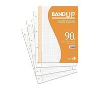 BM - 0105496 - Ricambi BandUp forati rinforzati - A4 - 5mm c-margine - 40 fogli - 90gr - BM - 64424 - Conf. da 1 Pz. - 0105496