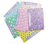 BM BeMore Tiny A4 Maxi Quaderni a Righe per Medie, Superiori, e Università | Quaderni Aesthetic Appunti con Copertina Glitter Fantasie Assortite - Set 10 pezzi, Carta 100g/mq, Rigatura 1R