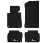 BM06-1 Set Tappetini Velluto STREAK Grigio per BMW Serie 3 E46 1998-2004 Berlina