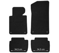 BM06-1 Set Tappetini Velluto STREAK Nero per BMW Serie 3 E46 1998-2004 Berlina,