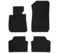 BM08-2 Set Tappetini Velluto Premium Opaco Bianco per BMW Serie 3 E91 2004-2011