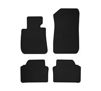 BM08-2 Set Tappetini Velluto Premium Pelle Nera per BMW Serie 3 E91 2004-2011 ta