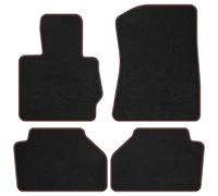 BM13-2 Set Tappetini Velluto Premium Opaco Rosso per BMW X4 F26 2011-2017 tappet