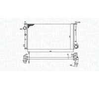 Magneti Marelli Radiatore Motore Fiat New Panda Benz. Ac Bm382