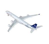 BMAONZ 1/400 per A340-600 SkyTeam modello di aereo in metallo Mini Design Decorazione Display B-6053 Scale Aircraft Display Model(White A)