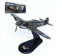 BMAONZ 1:72 Per Aereo Da Caccia P-40C Warhawk Modello In Lega Souvenir Classico Pressofuso Realistico Scale Aircraft Display Model(Green A)
