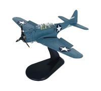BMAONZ 1:72 Per SBD Dive Bomber Model Dauntless Midway Die-Cast Metal Aircraft Simulation Decor Scale Aircraft Display Model(Blue B)