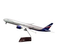 BMAONZ Aerei da Costruire Modellismo 1/157 per La Russia B777 Modello di Aereo in Lega da 47 Cm con Decorazione per Camera da Letto con Luci E Ruote Scale Aircraft Display Model(Gray Without Light)