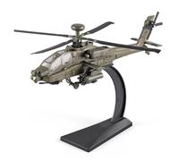 BMAONZ Aerei da Costruire Modellismo per Il Modello di Elicottero in Lega Apache AH-64 con Luci E Suoni per Le Collezioni degli Appassionati di Aviazione Scale Aircraft Display Model