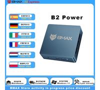 BMAX B2 Alimentazione Intel 5205U 8 GB + 256 GB SSD Windows 11 Pro 2,4 GHz 5 GHz Wi-Fi dual band Bluetooth 5.0 USB × 4 HDMI × 1 B2 Power