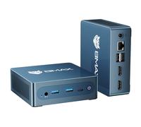 BMAX B4 Ultra Mini PC, Intel N150 4 Core Max 3.6GHz, 16GB RAM 512GB SSD, 2HDMI Display Doppio Schermo, WiFi 5 Bluetooth 5.0, 2USB3.0, 2USB2.0, 1RJ45, 1Jack per Cuffie - Nouvo