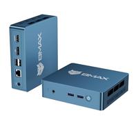 BMAX Mini PC 8GB DDR4 + 256GB NVMe SSD, Mini Computer, Ιntel 5205U (1.9 GHz), Gigabit Ethernet, 4K UHD Dual Display, Dual Wi-Fi, BT 5.0 Office Desktop PC RAM espandibile fino a 64 GB