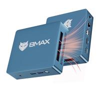BMAX Ufficio Mini PC Win 11 Pro Intel 5205U (supera N4000, fino a 1,9 GHz), 8 GB DDR4 256 GB NVMe SSD, Mini computer desktop espandibile fino a 64 GB DDR4/2 TB SSD, DP HDMI 4K, WiFi/BT/RJ45
