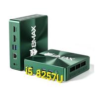 BMAX Win11 Pro Mini PC Intel Core i5-8257U(Max 3.9GHz, 4C/8T, Migliore di 3500U/N97),16GB DDR4 512GB NVMe SSD Mini Desktop Computer,4K@60Hz DP HDMI Dual Display WiFi 6/BT5.2/USBx4, Ufficio/Casa/Scuola