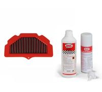 BMC Filtro dell'aria sportivo + pulitore compatibile con Suzuki GSX-S 750 WC50 anno di costruzione 2017