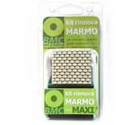 BMC Rinnova Marmo MAXI kit manuale lucida marmo per eliminare opacità, graffi, corrosioni, incrostazioni e rifare la lucidatura su piani in marmo MAGGIORATO con 100gr di polvere lucidante in più