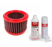BMC - Set di filtri dell'aria e detergente compatibili con Royal Enfield Classic 500, anno di costruzione 2009