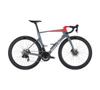 Bmc teammachine r 01 three road bike sram force etape axs 12v 700 mm iron grey neon red 2024