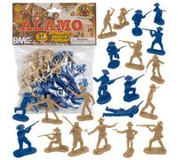 BMC The Alamo Plastic Army Men - Texas vs. Mexico 37pc Soldier Figures