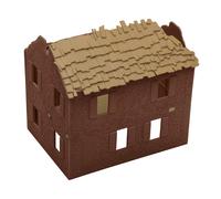 BMC WW2 Bombed French Farm House - Plastic Army Men Playset Accessory