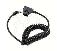 BMCC D-tap DC Barrel 5,5 * 2,5 millimetri angolo retto cavo di alimentazione a spirale per V-mount Anton Battery Blackmagic
