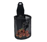 Bmdjdq Borsello per rifiuti, pieghevole, a sgancio rapido, grande capacità, uso a lunga durata, 19 x 23 cm, per campeggio, caccia, escursionismo, nero, riferimento alla descrizione, unisex