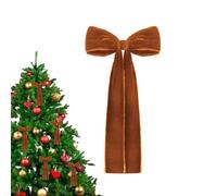 Bmdjdq Fiocchi Natalizi in Velluto, Fiocchi in Velluto per Albero di Natale,17,7 X 8,6 Pollici Grandi Fiocchi per Albero di | per Il Fascino estetico per Topper ' Vintage per Le Forniture per l