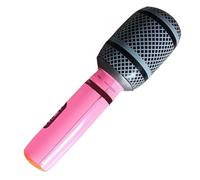 Bmdjdq Microfono canto gonfiabile, colori assortiti, microfono da concerto, design leggero, facile da maneggiare, 35 cm per attività per bambini, giochi musicali o come decorazione