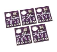 BME280 Digital Temperature Humidity Module with Atmospheric Pressure Detection, 13x10mm Board for I2C SPI Interface, 5Pcs for Industrial Environmental Compatible Projects