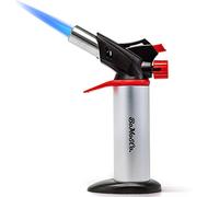 BMG cannello da 1300 °C fiamma regolabile di alta qualità butano torcia per cucina cottura e torcia professionale con chiusura di sicurezza e protezione per le mani utile per Culinary chef e crème brûlée Desert BBQ e brasatura Wielding saldatura fai da te e molto di più a gas butano non incluso