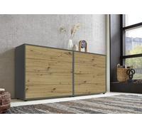 BMG Möbel Credenza Milano Set 1 (cassettiera a cassettone, in rovere artisan), funzione push-to-open