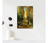 BMGKYAGL Famosi poster Viale dei pioppi in autunno, dipinti, stampe su tela, quadri decorativi per la casa, arte murale per l'arredamento del soggiorno (20x30 cm/senza cornice)