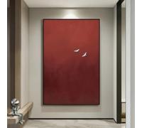 BMGKYAGL Moderno e minimalista tema arenaria rossa, arte murale alla moda per casa, ufficio, corridoio, bar, arredamento per la casa, cornice 80x120 cm