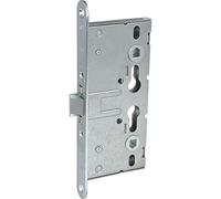 BMH 1759.000008 - Serratura per porta di fuga DM65 PZ72, universale, a 1 anta, 24 mm, con fori per rosette, in acciaio inox 1759, colore: Argento