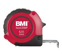 BMI 57108 Flessometro Twocomp, 3 x 16 mm, Nero/Rosso