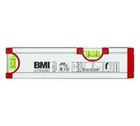 BMI 692020M "Ultrasonic" Livella a bolla, rosso/argento, 20 cm