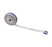 BMI - Metro a nastro da 150 cm, retrattile automaticamente, colore blu | Ritiro automatico, funzione di blocco, preciso per la scala, ideale per calcolo dell'IMC, monitoraggio della dieta