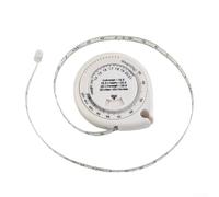 BMI - Metro a nastro retrattile, 150 cm, per dieta, perdita di peso, strumento accurato per la salute e il fitness, per vita, petto, anca (bianco)