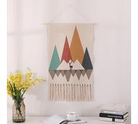 BMIDRUT Arazzo da parete in tessuto macramè, decorazione per la casa, stile bohémien, per casa, appartamento, dormitorio, 50 x 85 cm