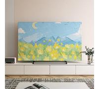 BMKGODN Copertura protettiva for schermo TV LCD LED for pittura a olio antiscivolo montata a parete addensata for la decorazione domestica, Colore: C(C,60in(139x85cm))