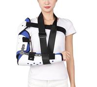 BMKGODN Immobilizzatore del braccio post-operatorio con stabilizzatore for spalla, terapia fisica e recupero for la sindrome tunnel cubitale, for dormire lavorare, sinistro(Left)
