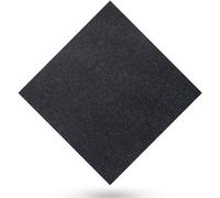 BMKGODN Piastrelle for moquette 12x12 pollici for pavimenti autoadesive staccabili e incollabili, giunzioni libere for installazione fai-da-te(Black,12pcs)